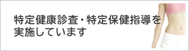 特定健康診査・特定保健指導を実施しています